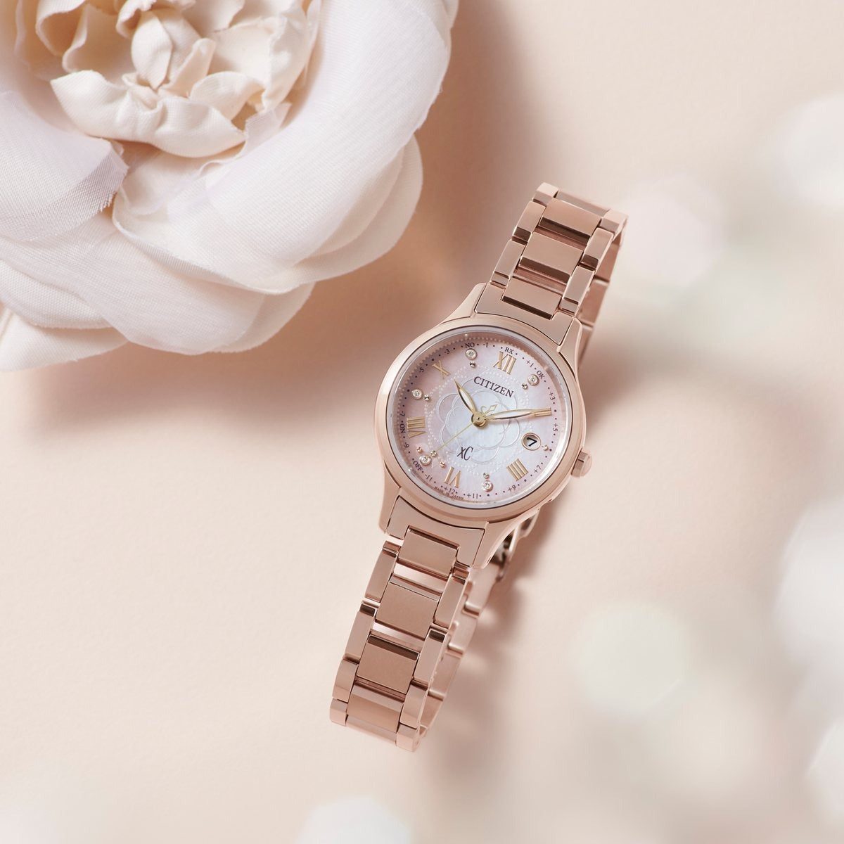 シチズン クロスシー エコドライブ 電波時計 xC 限定 ES9498-69N ティタニア ハッピーフライト レディース 腕時計 CITIZEN hikari collection 【2025 新作】