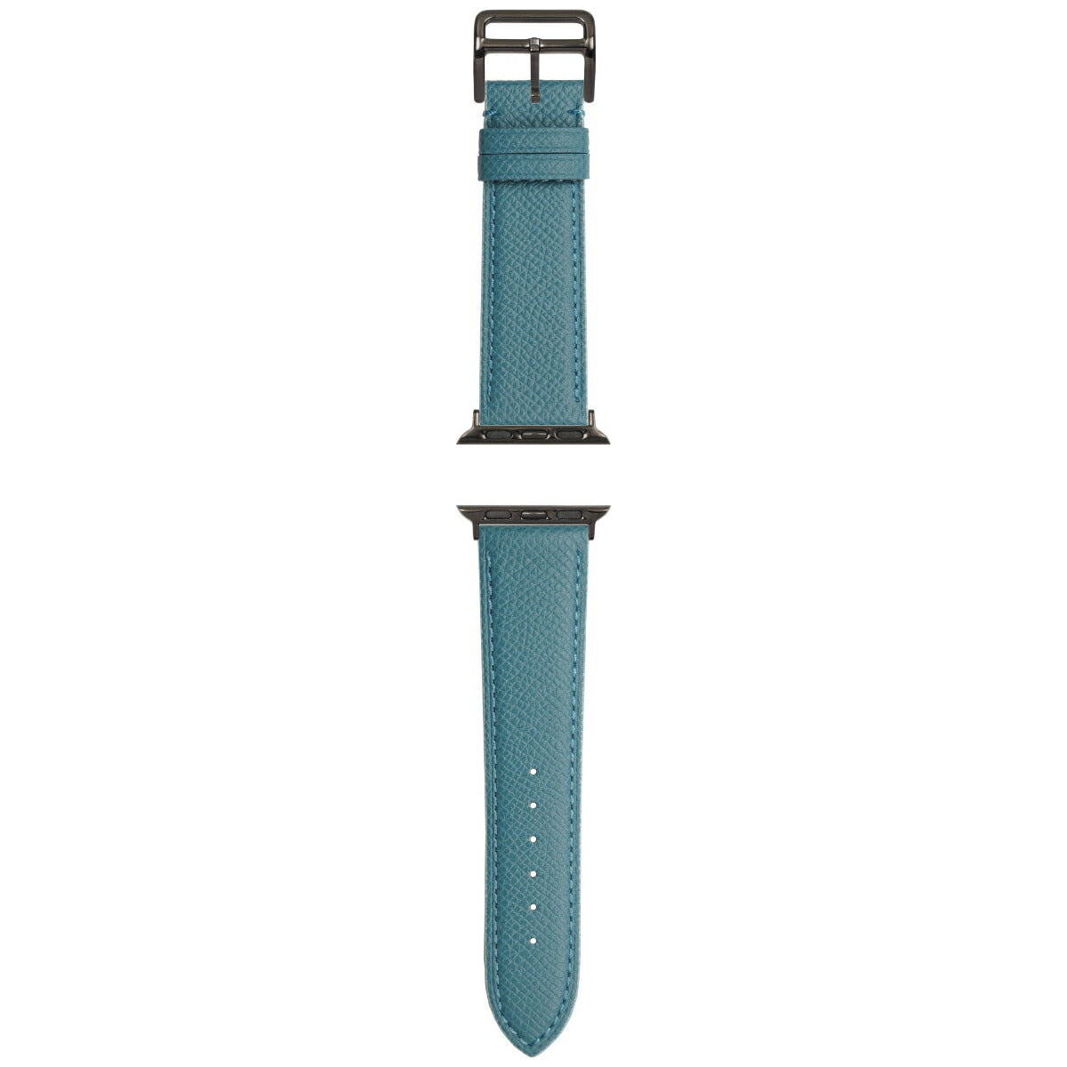 マネッタ ディ メーラ Manetta di mela アップルウォッチ Apple Watch 替えバンド ベルト メンズ レディース ワープロラックス カーフレザー 22mm アクアブルー/シルバー EWB-BL-S22