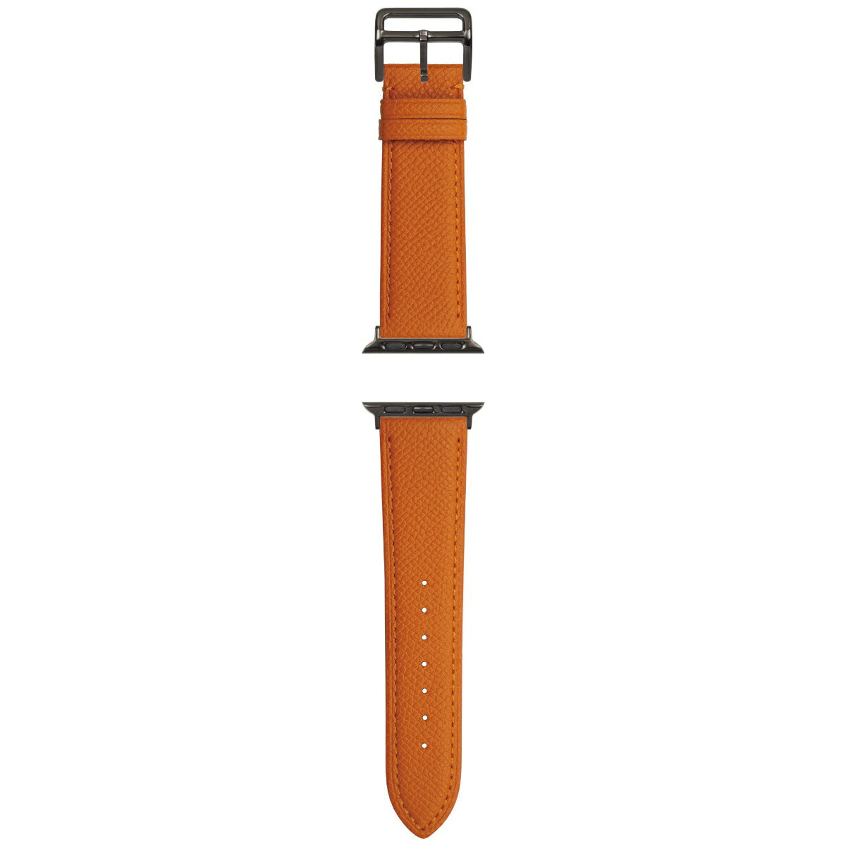 マネッタ ディ メーラ Manetta di mela アップルウォッチ Apple Watch 替えバンド ベルト メンズ レディース ワープロラックス カーフレザー 24mm ルミエルオレンジ/シルバー EWB-OR-S24