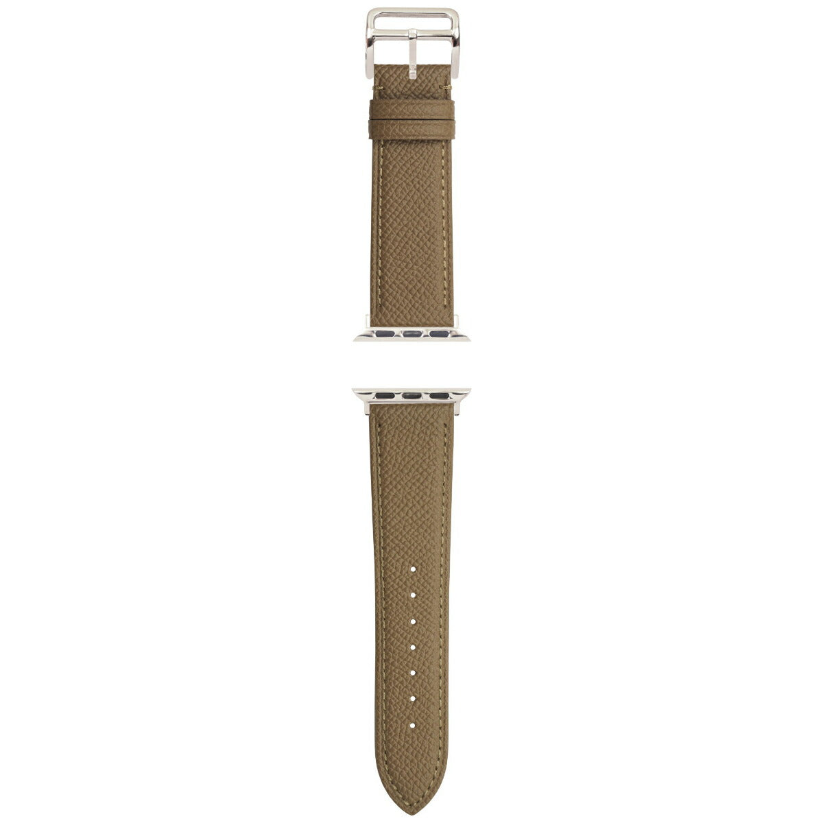 マネッタ ディ メーラ Manetta di mela アップルウォッチ Apple Watch 替えバンド ベルト メンズ レディース ワープロラックス カーフレザー 24mm サンドエトゥープ/シルバー EWB-T-S24