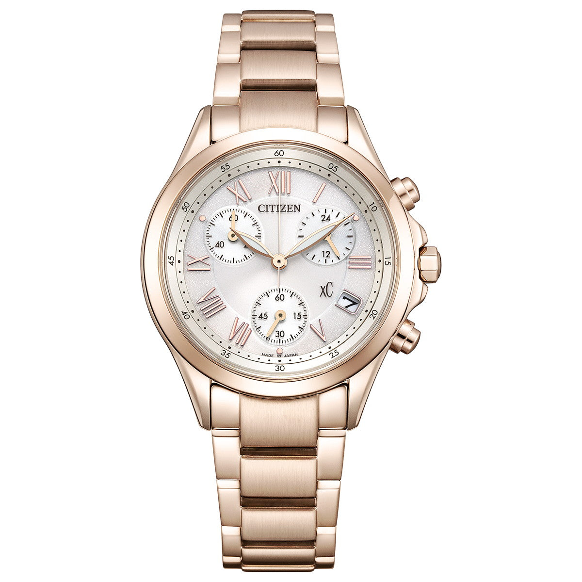 シチズン クロスシー CITIZEN xC エコドライブ ソーラー クロノグラフ 腕時計 レディース basic collection FB1405-58A【2025 新作】