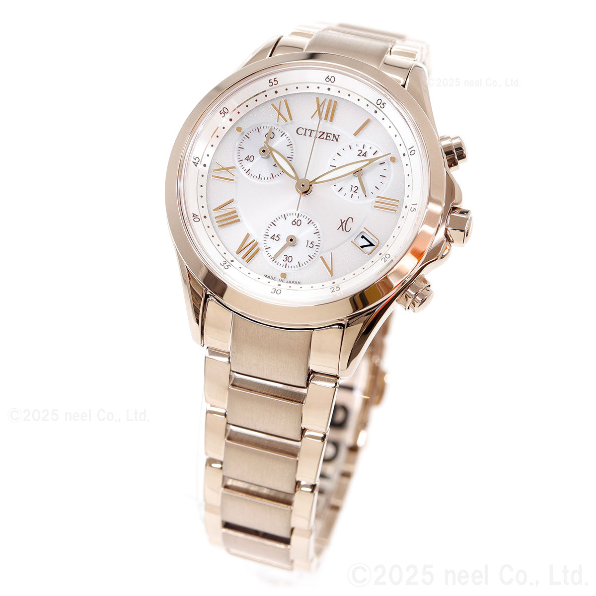 シチズン クロスシー CITIZEN xC エコドライブ ソーラー クロノグラフ 腕時計 レディース basic collection FB1405-58A【2025 新作】
