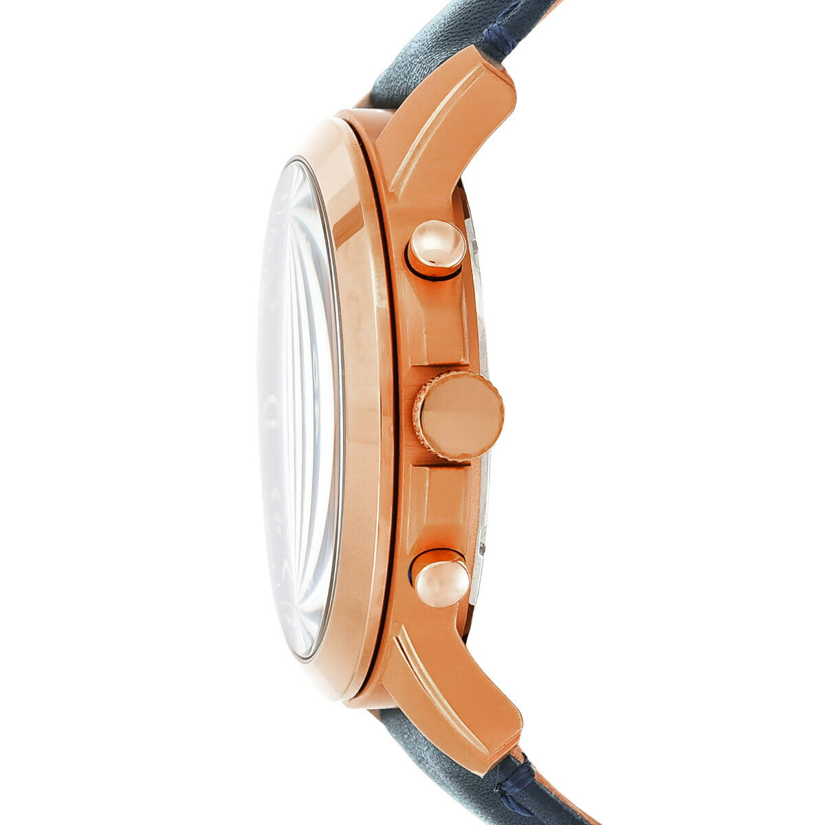 フォッシル FOSSIL 腕時計 メンズ GRANT ネイビーレザー クロノグラフウォッチ FS4835