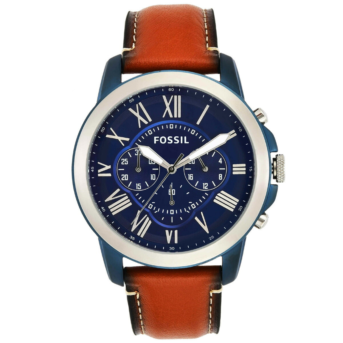フォッシル FOSSIL 腕時計 メンズ GRANT クロノグラフ ライトブラウン レザーウォッチ FS5151