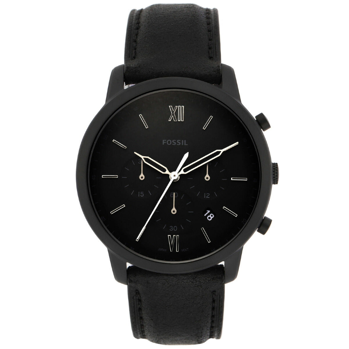 フォッシル FOSSIL 腕時計 メンズ NEUTRA クロノグラフ ブラックレザーウォッチ FS5503