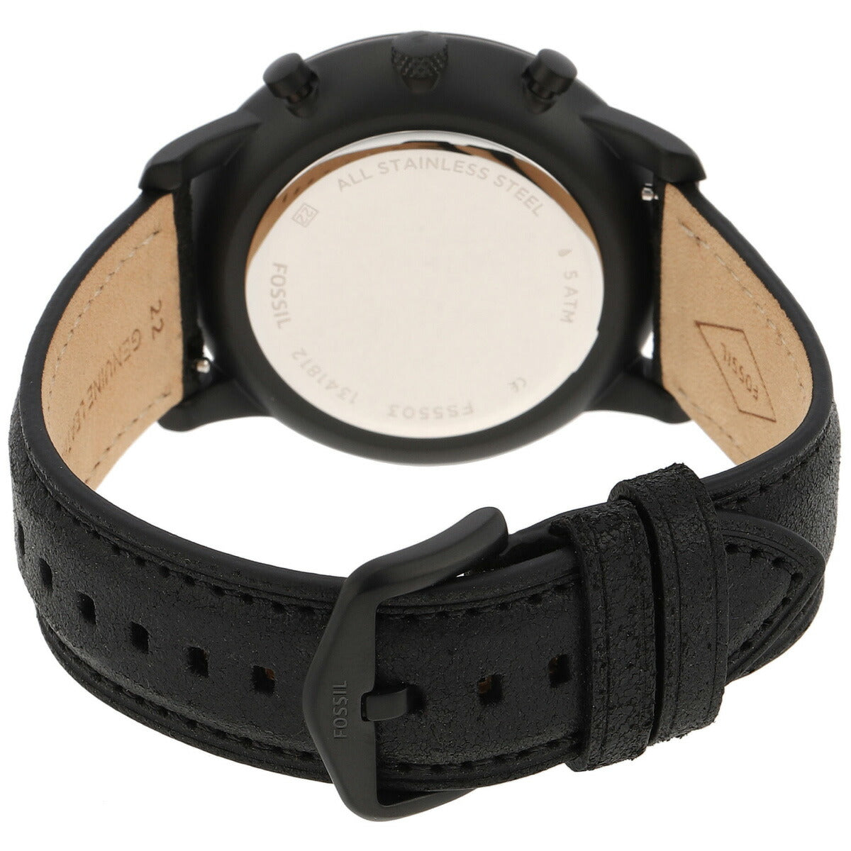 フォッシル FOSSIL 腕時計 メンズ NEUTRA クロノグラフ ブラックレザーウォッチ FS5503