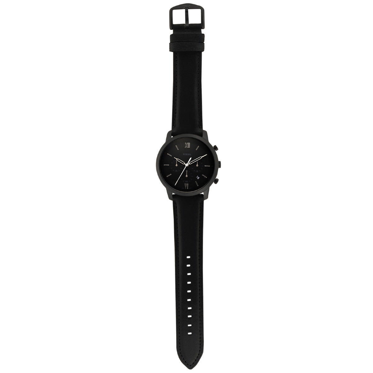 フォッシル FOSSIL 腕時計 メンズ NEUTRA クロノグラフ ブラックレザーウォッチ FS5503