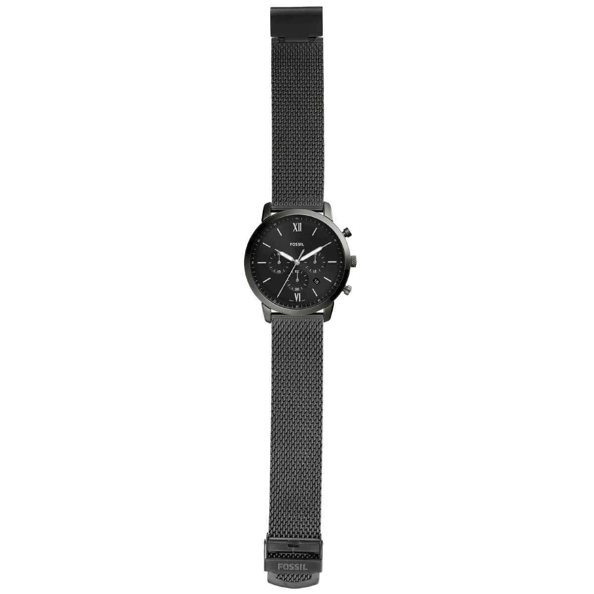 フォッシル FOSSIL 腕時計 メンズ NEUTRA クロノグラフ スモーク ステンレススチールメッシュウォッチ FS5699