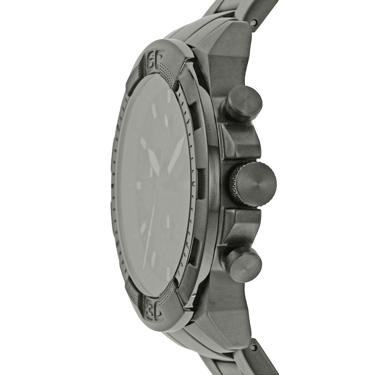 フォッシル FOSSIL 腕時計 メンズ BRONSON クロノグラフ スモーク ステンレススチールウォッチ FS5852