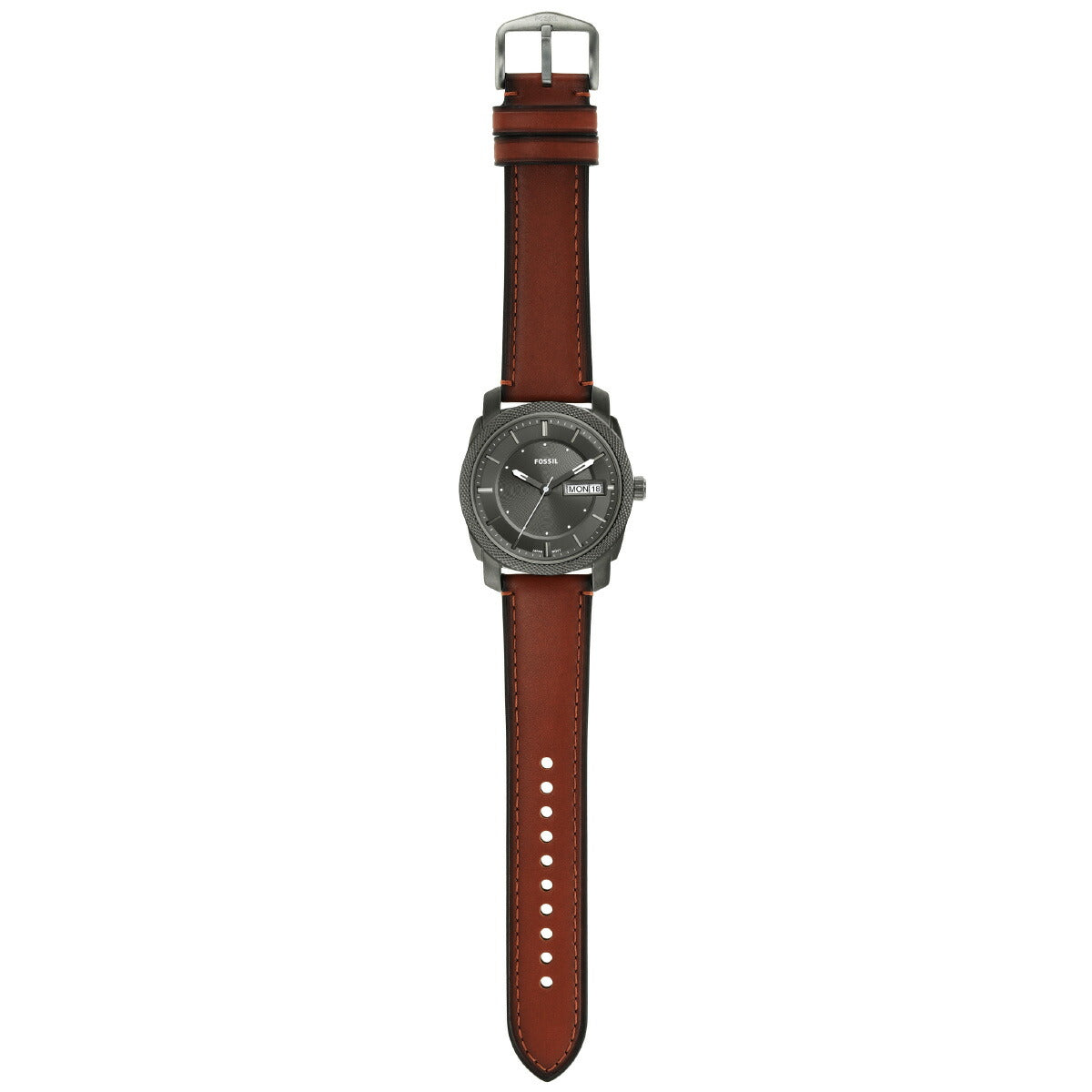 フォッシル FOSSIL 腕時計 メンズ MACHINE 三針デイト ブラウン レザーウォッチ FS5900