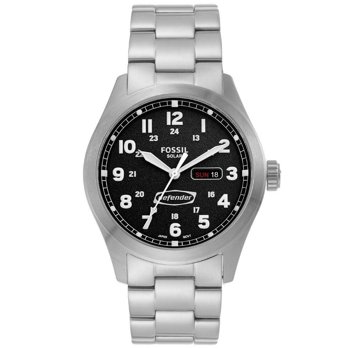 フォッシル FOSSIL 腕時計 メンズ DEFENDER ソーラー ステンレススチールウォッチ FS5976