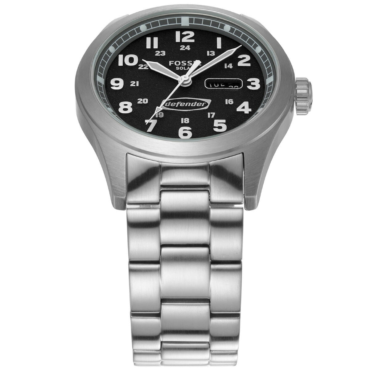 フォッシル FOSSIL 腕時計 メンズ DEFENDER ソーラー ステンレススチールウォッチ FS5976