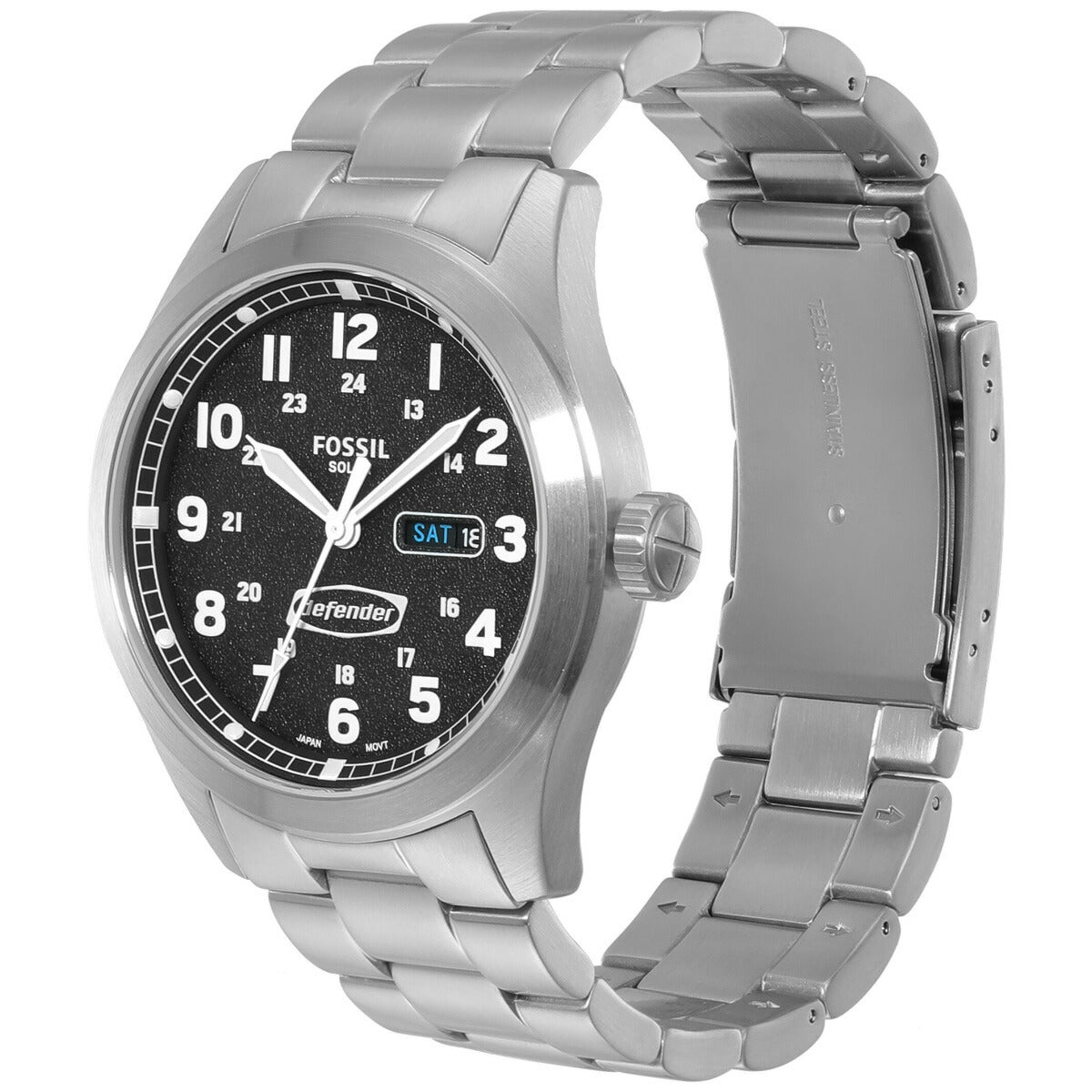 フォッシル FOSSIL 腕時計 メンズ DEFENDER ソーラー ステンレススチールウォッチ FS5976