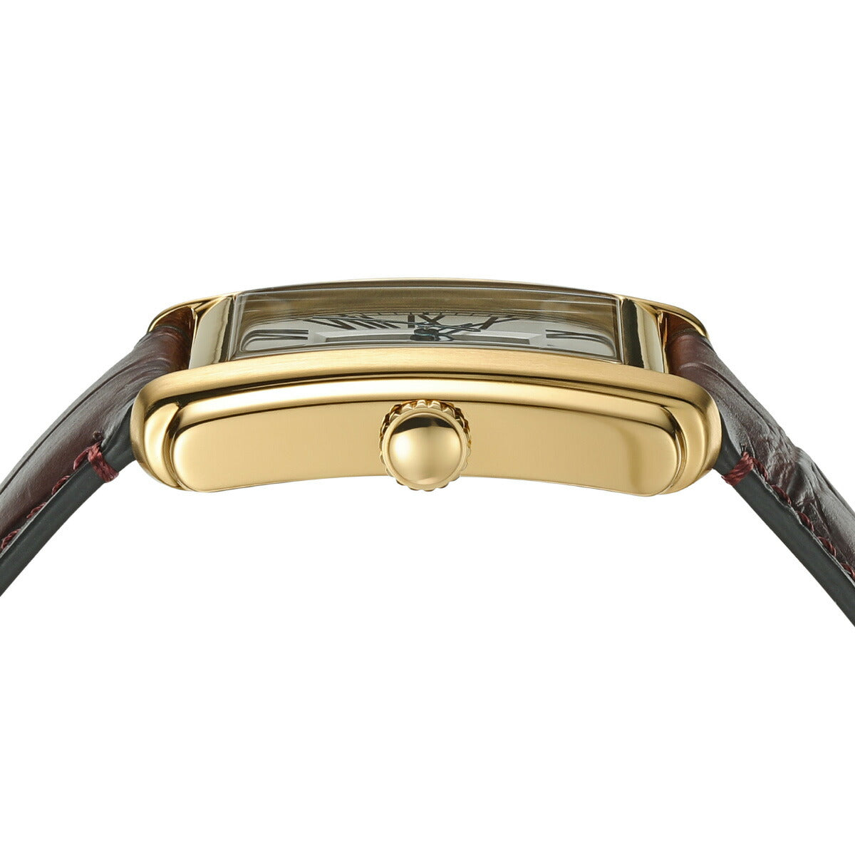 フォッシル FOSSIL 腕時計 メンズ CARRAWAY 三針 ブラウン クロコレザーウォッチ FS6011