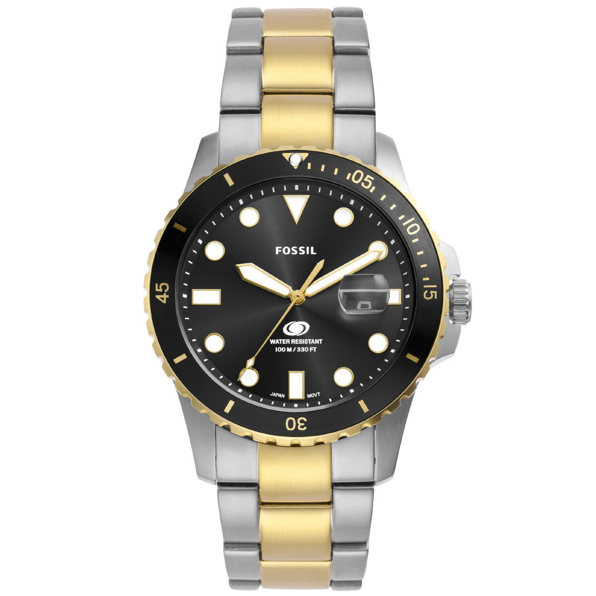 フォッシル FOSSIL 腕時計 メンズ FOSSIL BLUE DIVE 三針デイト ツートーン ステンレススチールウォッチ FS6031