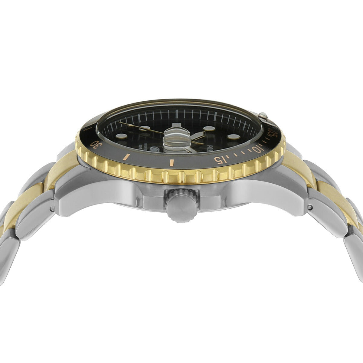 フォッシル FOSSIL 腕時計 メンズ FOSSIL BLUE DIVE 三針デイト ツートーン ステンレススチールウォッチ FS6031