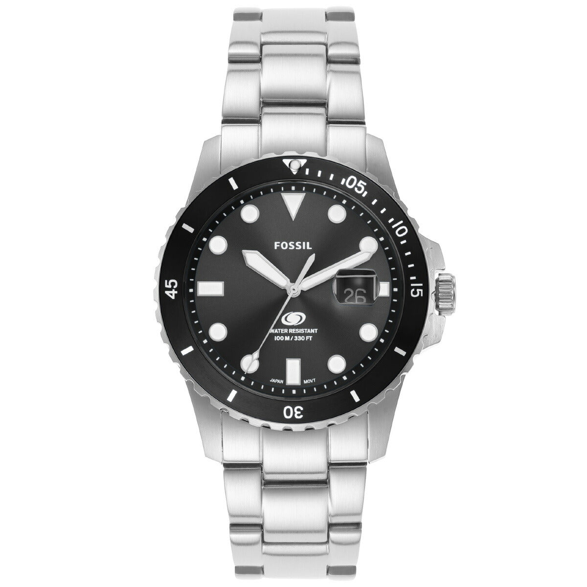 フォッシル FOSSIL 腕時計 メンズ FOSSIL BLUE DIVE 三針デイト ステンレススチールウォッチ FS6032