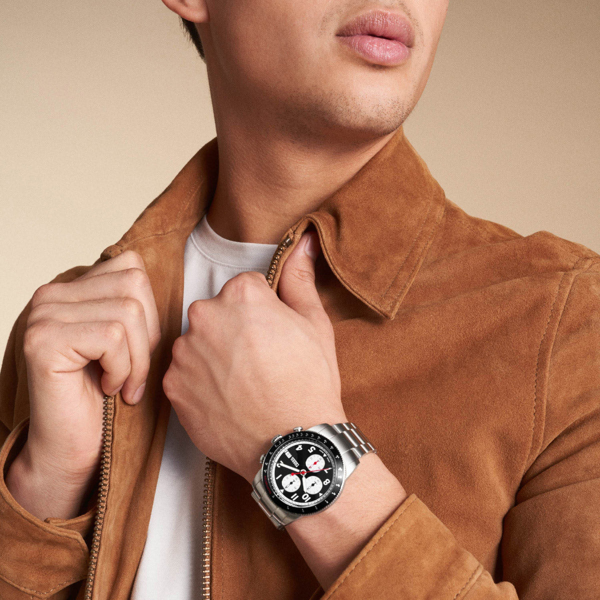 フォッシル FOSSIL 腕時計 メンズ SPORT TOURER クロノグラフ ステンレススチールウォッチ FS6045