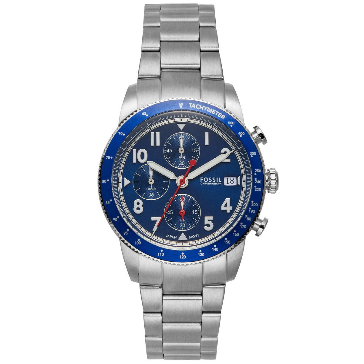 フォッシル FOSSIL 腕時計 メンズ SPORT TOURER クロノグラフ ステンレススチールウォッチ FS6047