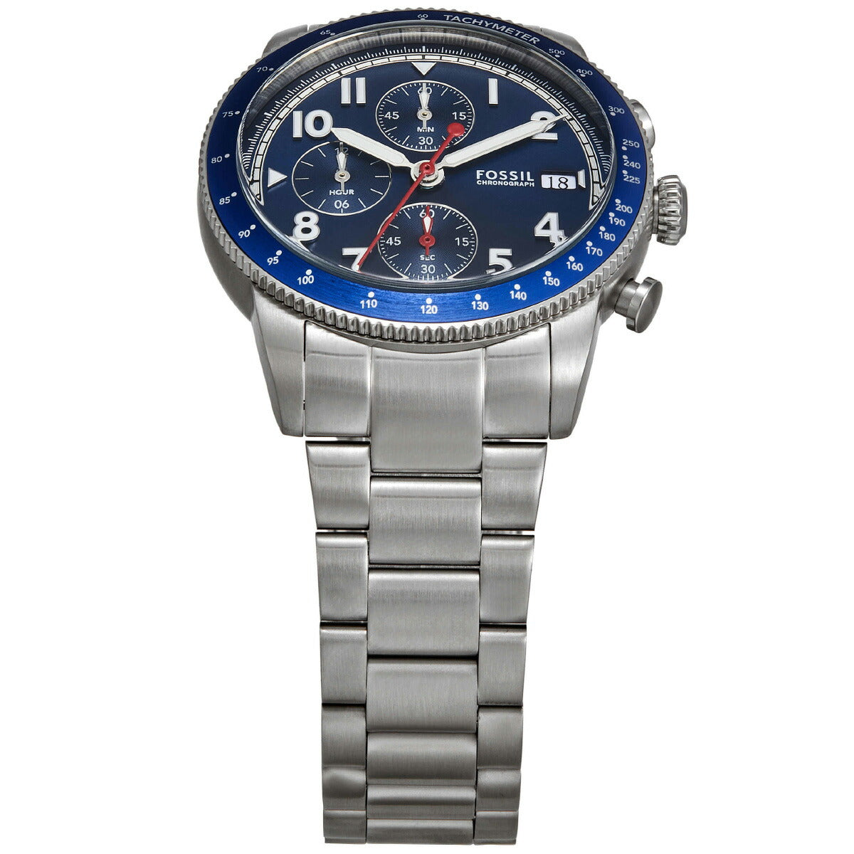 フォッシル FOSSIL 腕時計 メンズ SPORT TOURER クロノグラフ ステンレススチールウォッチ FS6047