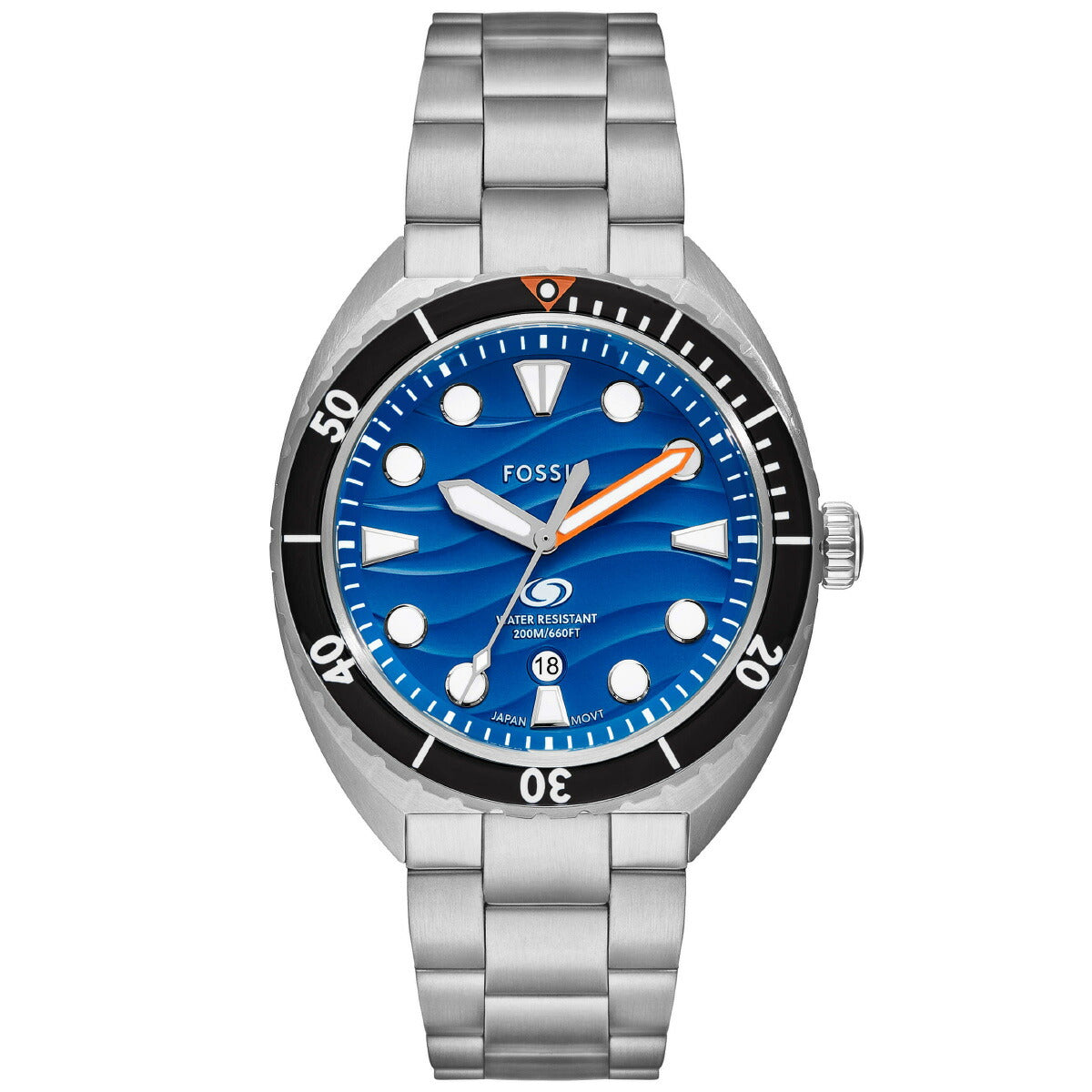 フォッシル FOSSIL 腕時計 メンズ BREAKER 三針デイト ステンレススチールウォッチ FS6064