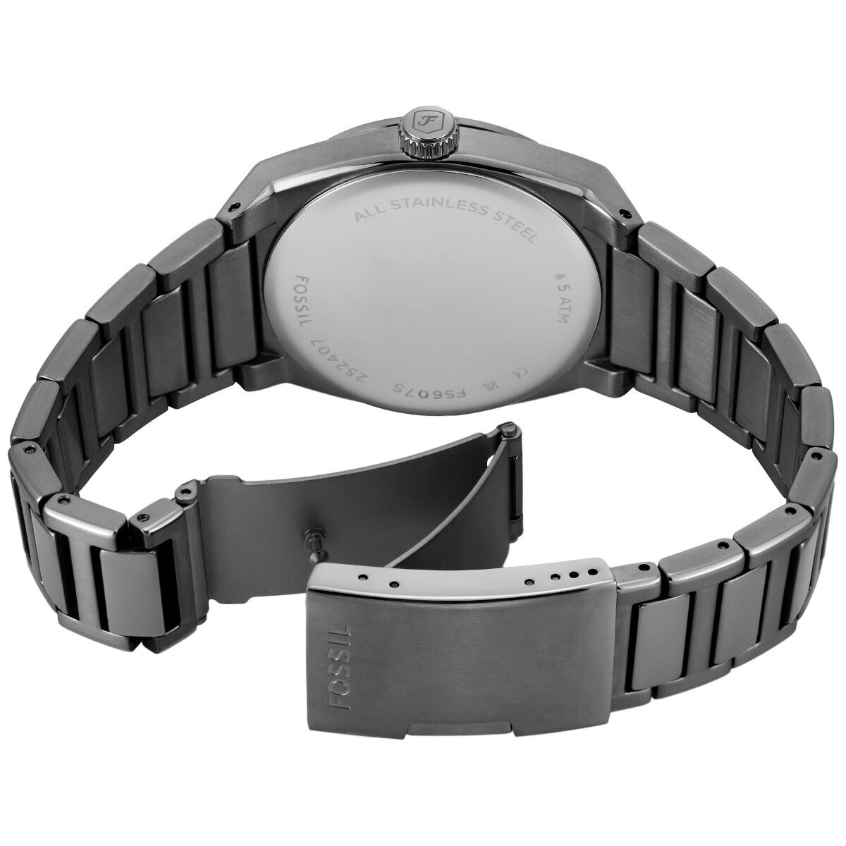 フォッシル FOSSIL 腕時計 メンズ EVERETT 三針デイト ステンレススチールウォッチ FS6075