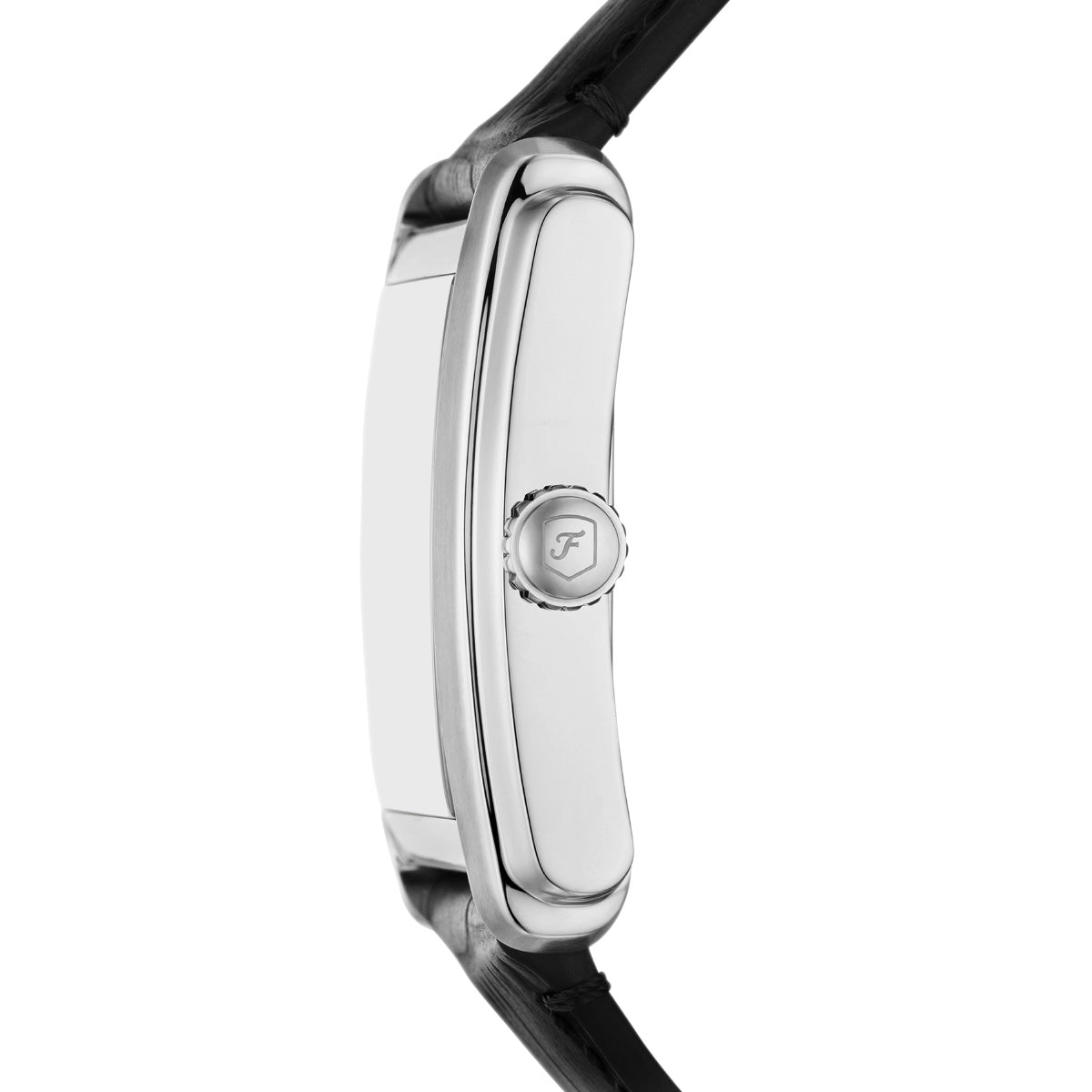 フォッシル FOSSIL 腕時計 メンズ CARRAWAY 三針 ブラック クロコレザーウォッチ FS6078