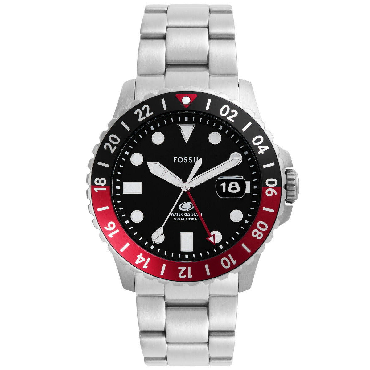 フォッシル FOSSIL 腕時計 メンズ BLUE GMT ステンレススチールウォッチ FS6092