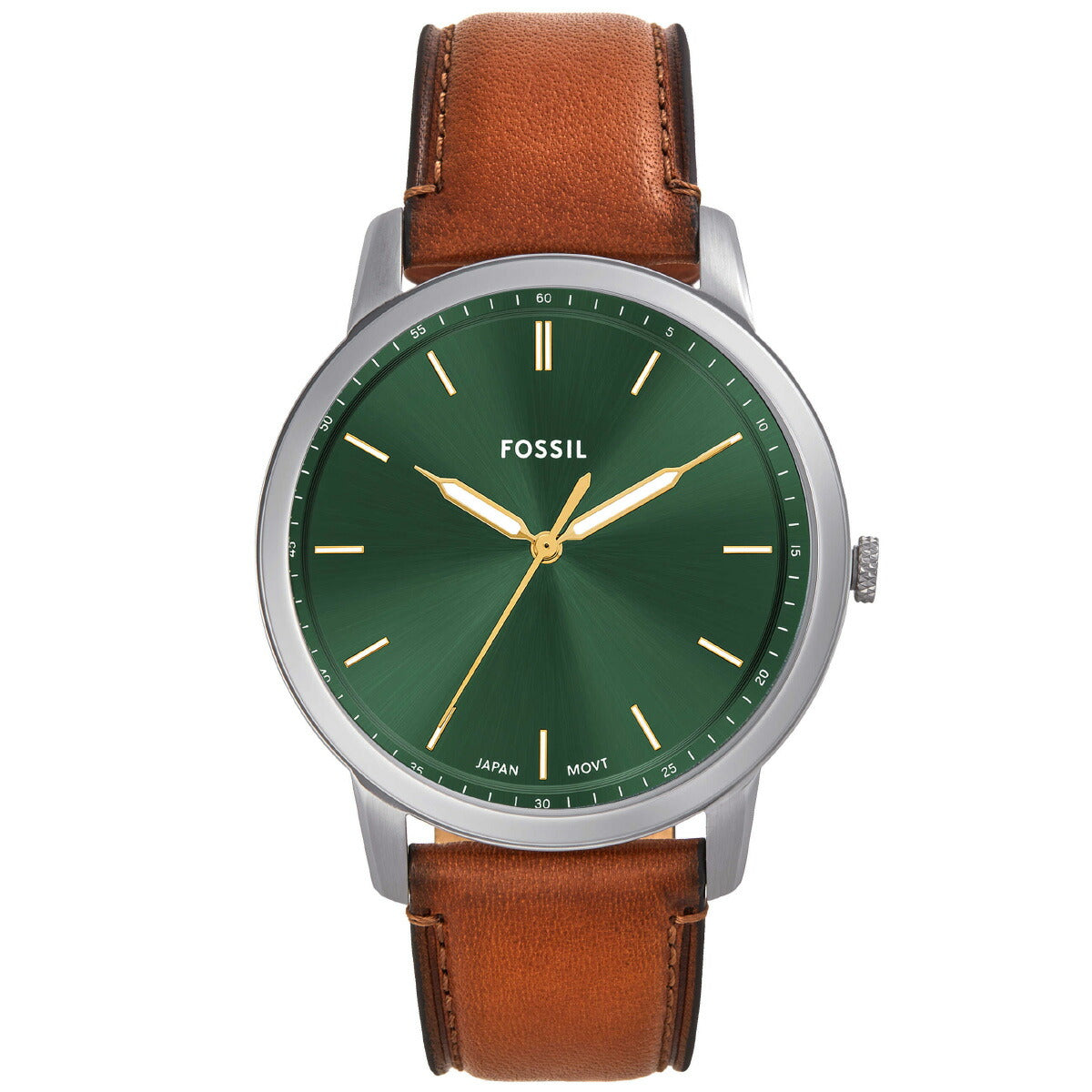 フォッシル FOSSIL 腕時計 メンズ MINIMALIST 三針 ブラウンレザーウォッチ FS6094