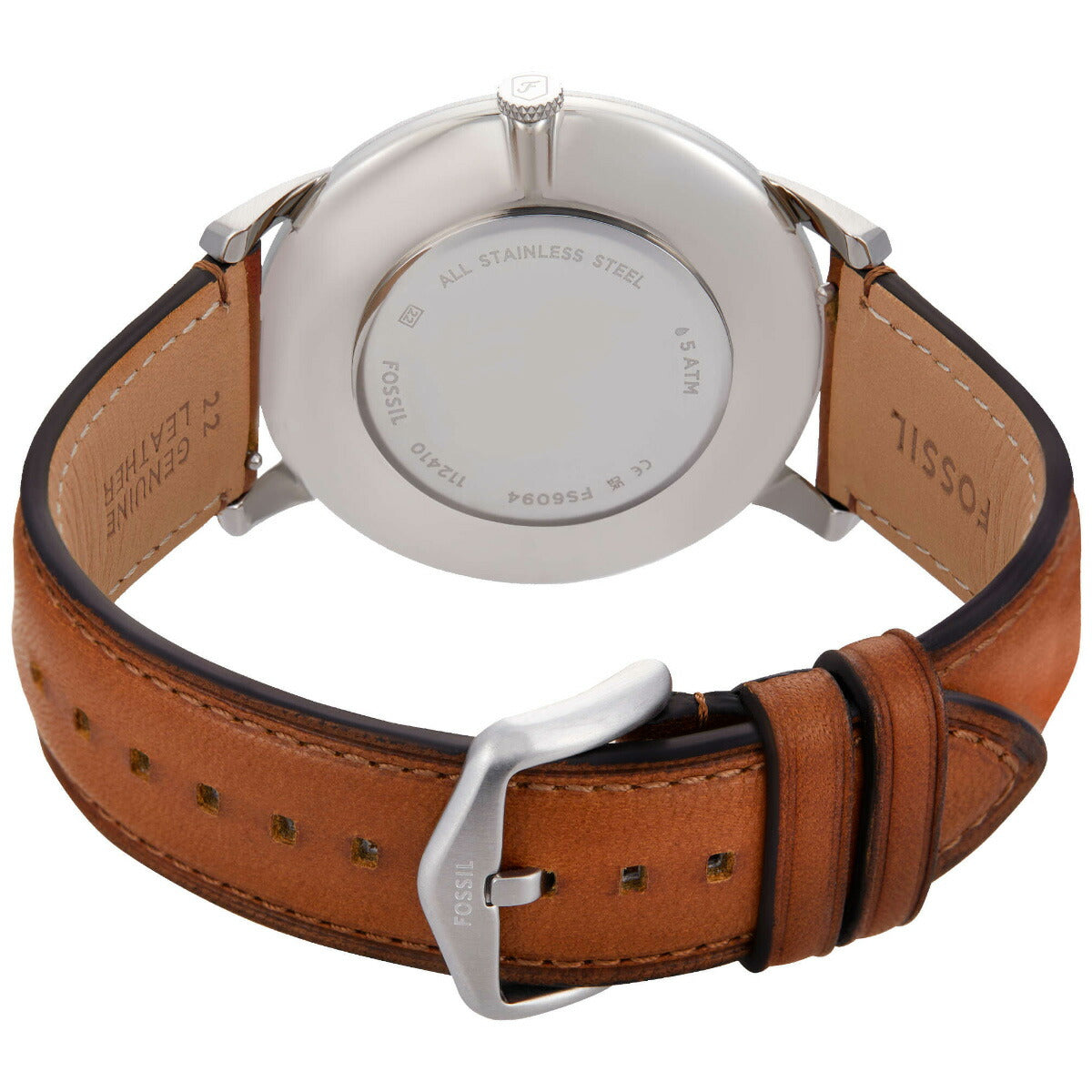 フォッシル FOSSIL 腕時計 メンズ MINIMALIST 三針 ブラウンレザーウォッチ FS6094