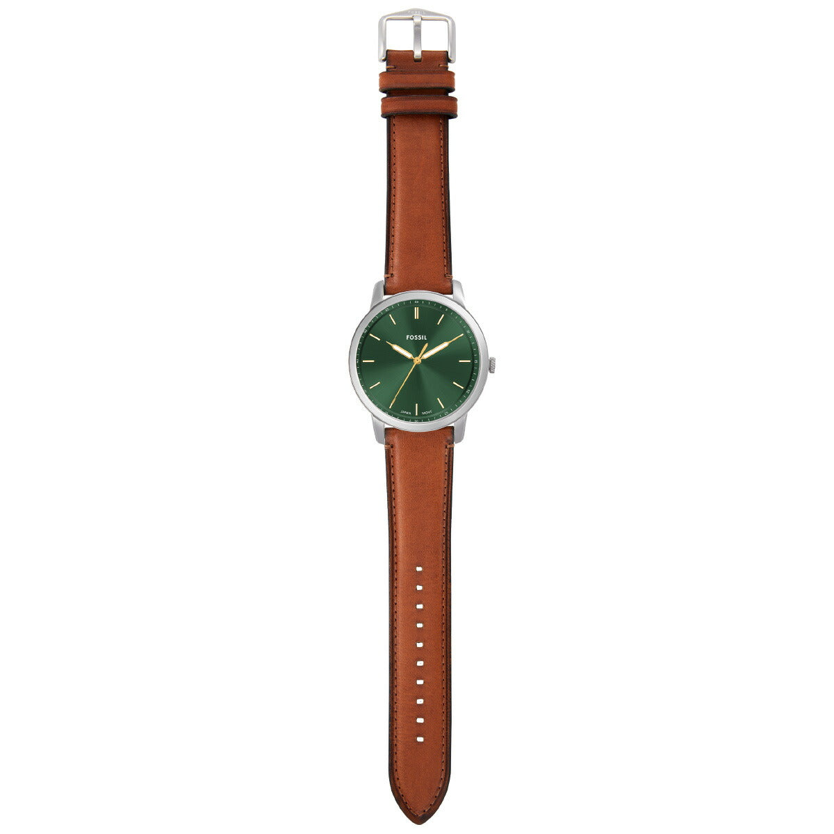 フォッシル FOSSIL 腕時計 メンズ MINIMALIST 三針 ブラウンレザーウォッチ FS6094