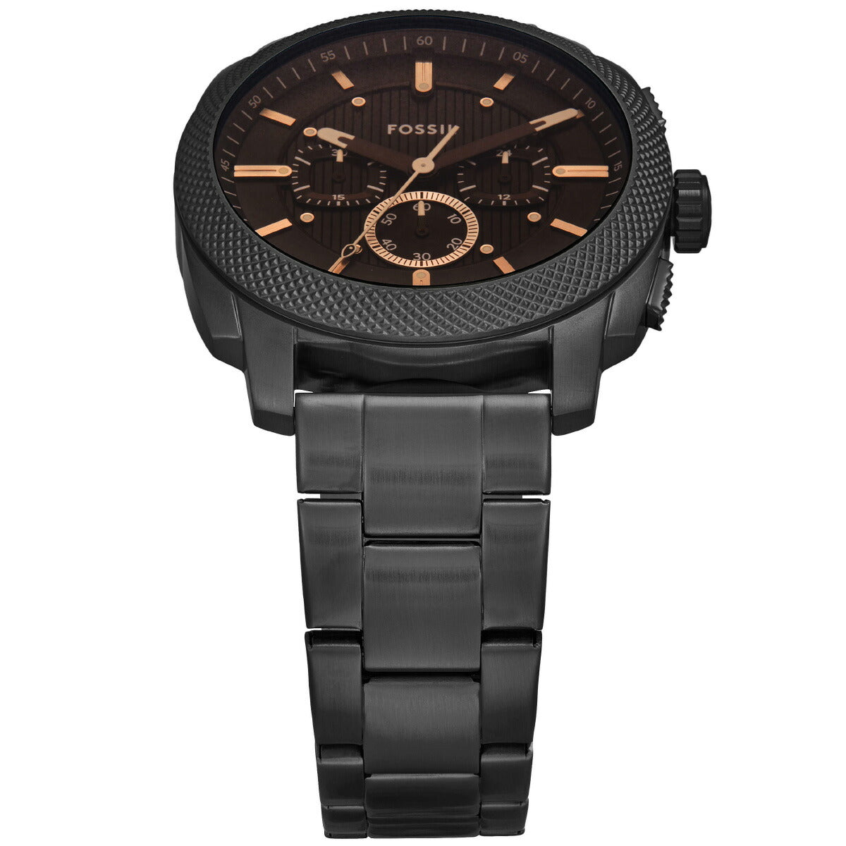 フォッシル FOSSIL 腕時計 メンズ MACHINE クロノグラフ ブラック ステンレススチールウォッチ FS6097【2025 新作】