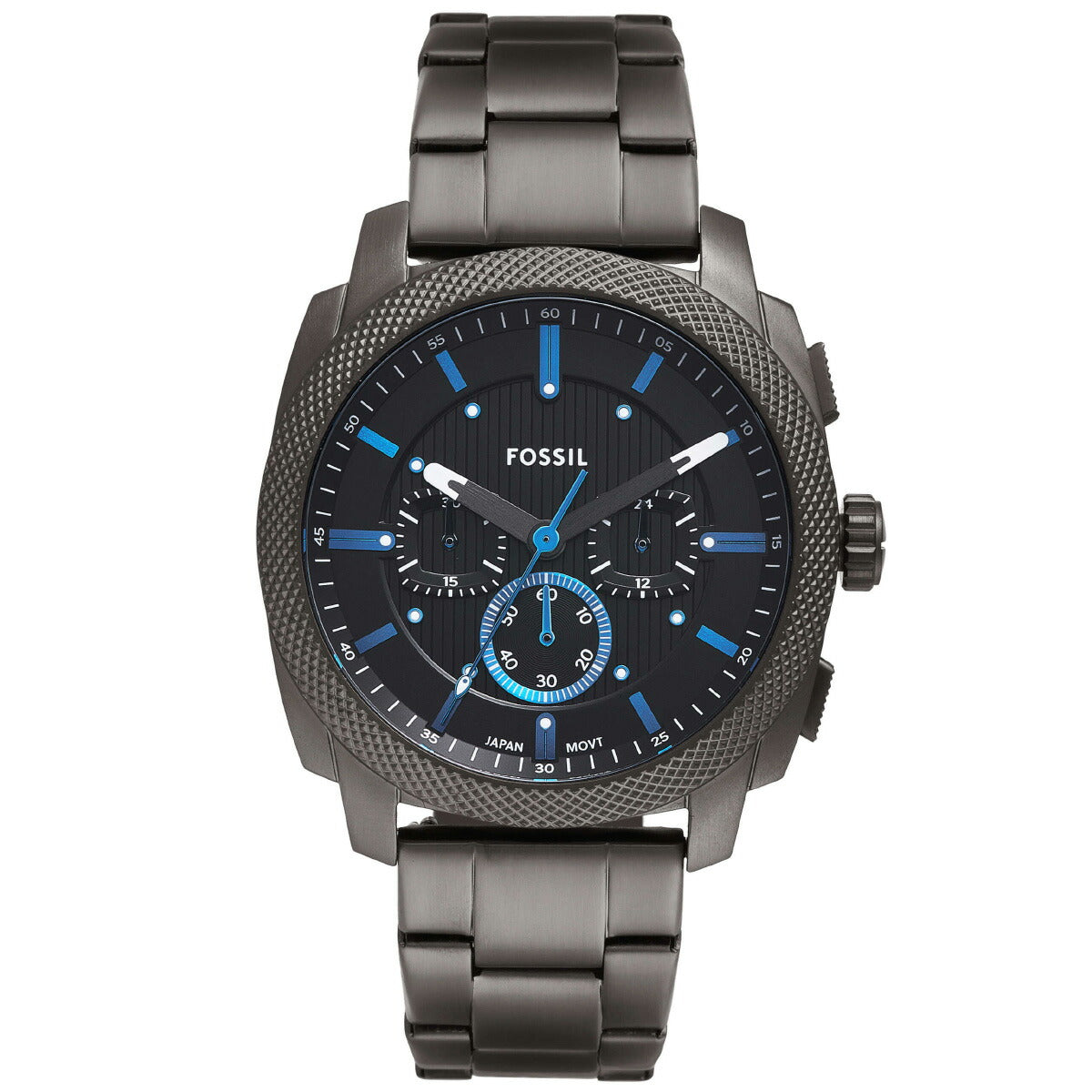 フォッシル FOSSIL 腕時計 メンズ MACHINE クロノグラフ ガンメタル ステンレススチールウォッチ FS6098【2025 新作】