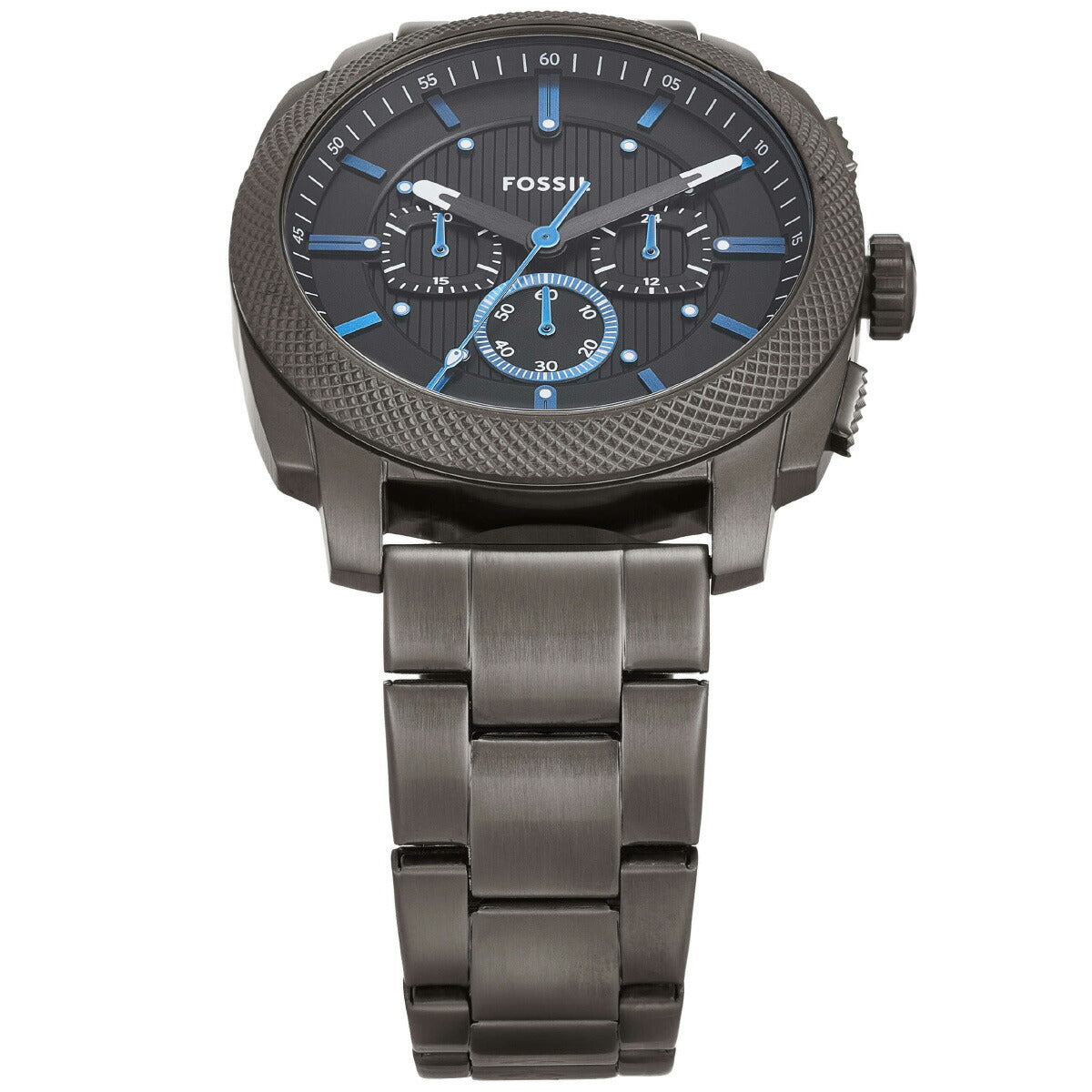 フォッシル FOSSIL 腕時計 メンズ MACHINE クロノグラフ ガンメタル ステンレススチールウォッチ FS6098【2025 新作】