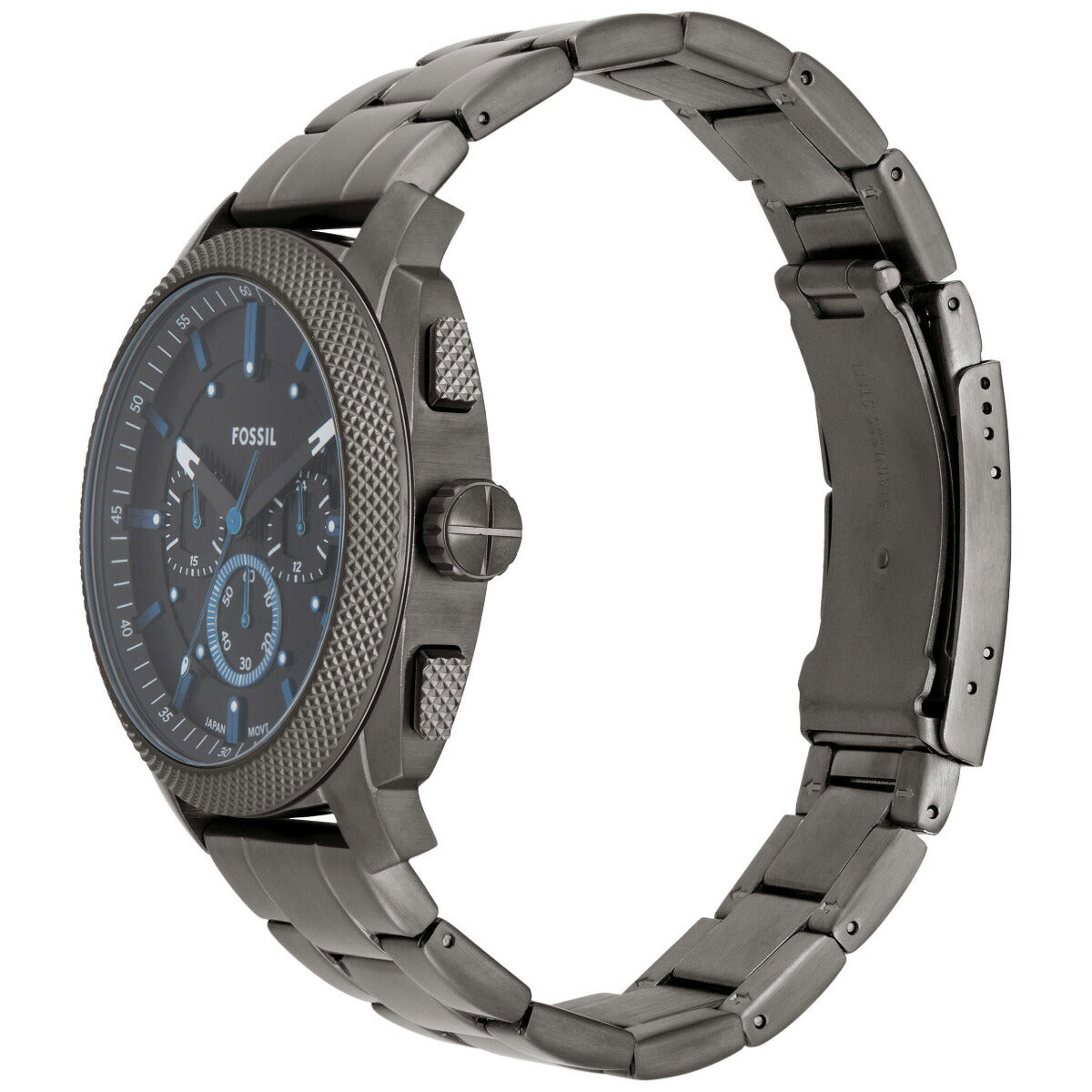 フォッシル FOSSIL 腕時計 メンズ MACHINE クロノグラフ ガンメタル ステンレススチールウォッチ FS6098【2025 新作】