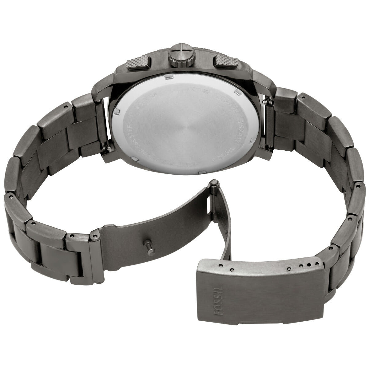フォッシル FOSSIL 腕時計 メンズ MACHINE クロノグラフ ガンメタル ステンレススチールウォッチ FS6098【2025 新作】