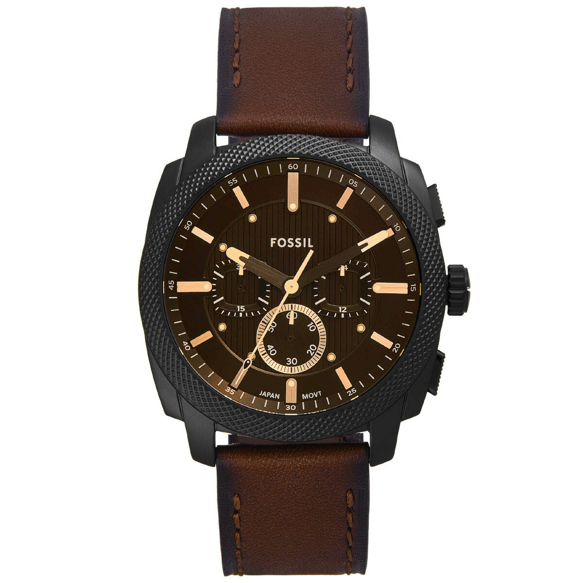 フォッシル FOSSIL 腕時計 メンズ MACHINE クロノグラフ ブラック ステンレススチールウォッチ FS6101【2025 新作】