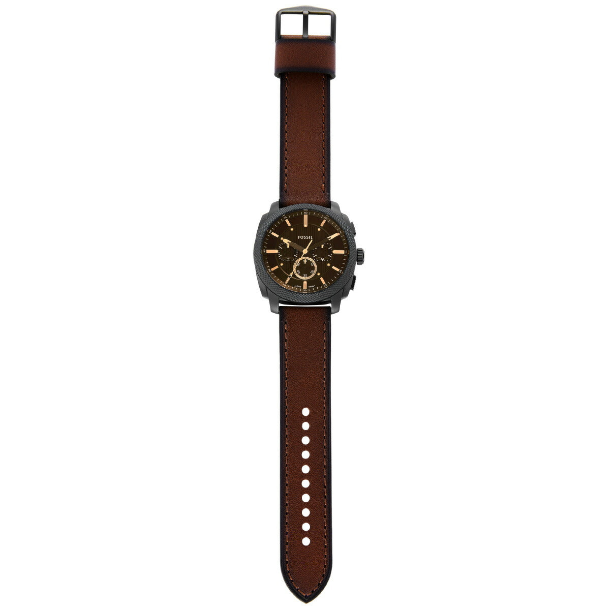 フォッシル FOSSIL 腕時計 メンズ MACHINE クロノグラフ ブラック ステンレススチールウォッチ FS6101【2025 新作】