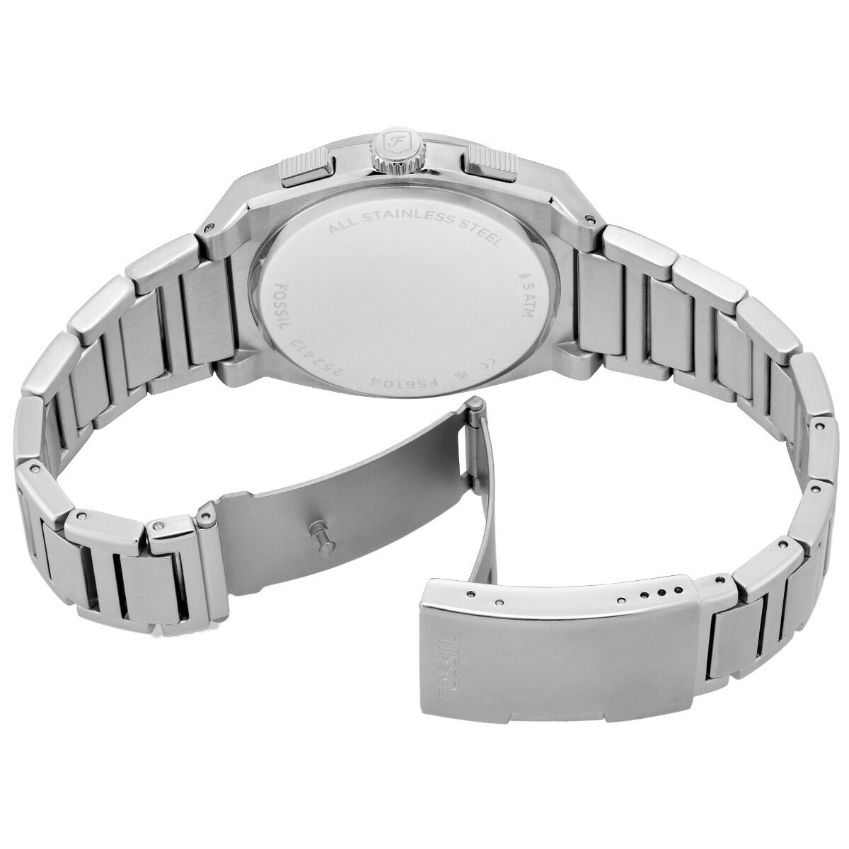 フォッシル FOSSIL 腕時計 メンズ EVERETT クロノグラフ ステンレススチールウォッチ FS6104