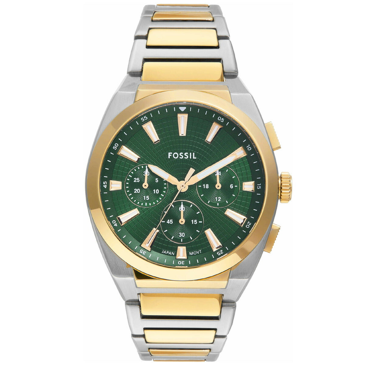 フォッシル FOSSIL 腕時計 メンズ EVERETT クロノグラフ ツートーン ステンレススチールウォッチ FS6106