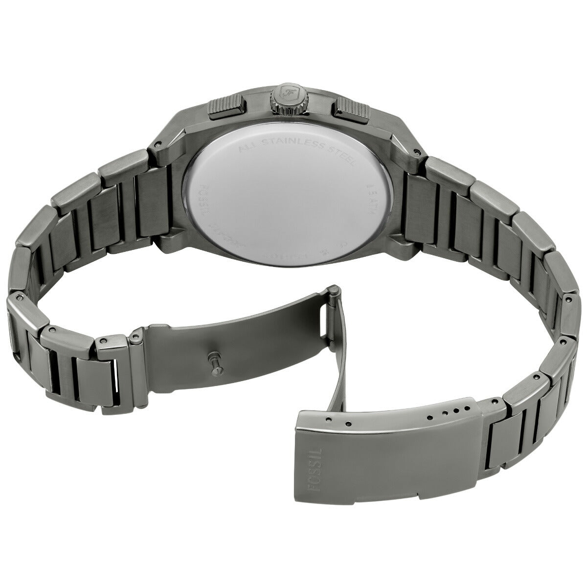 フォッシル FOSSIL 腕時計 メンズ EVERETT クロノグラフ ガンメタル ステンレススチールウォッチ FS6107