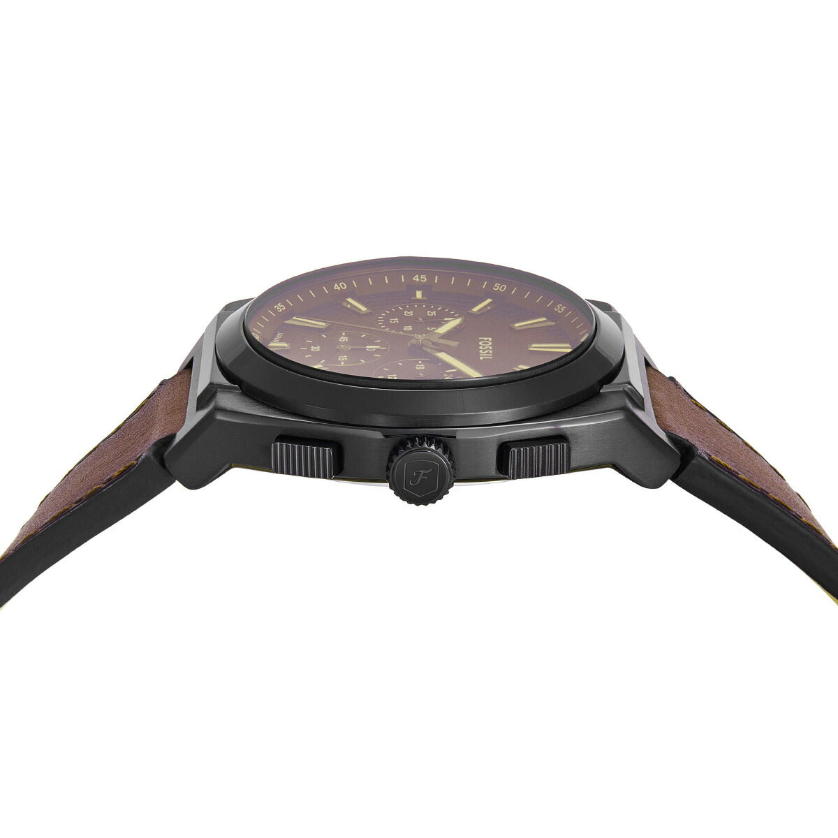 フォッシル FOSSIL 腕時計 メンズ EVERETT クロノグラフ ブラック ステンレススチールウォッチ FS6108
