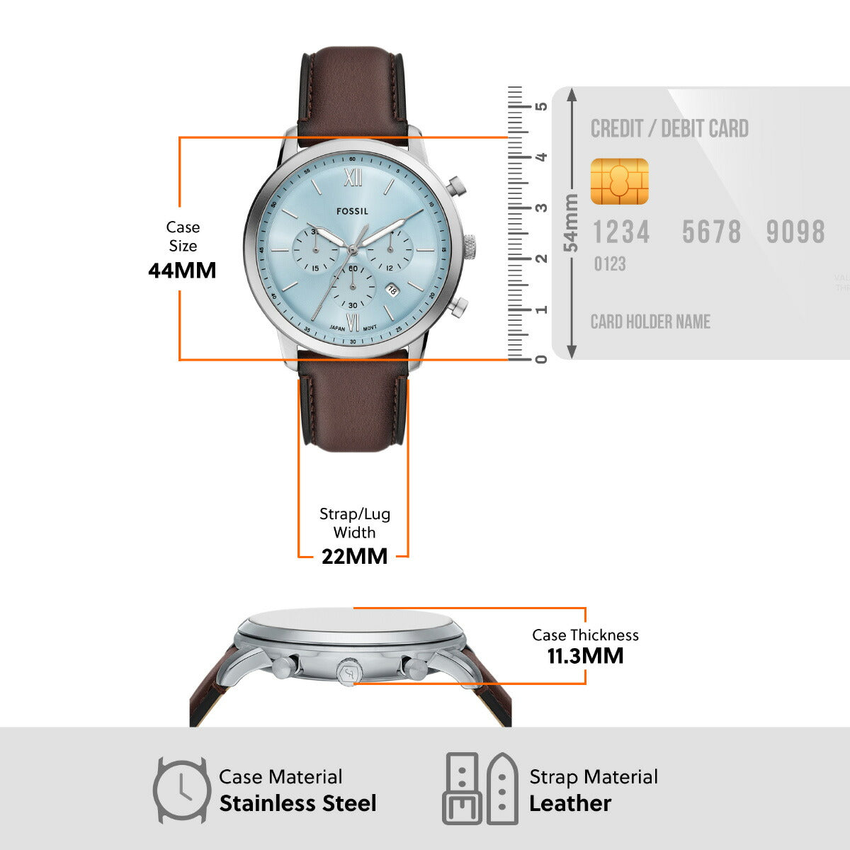 フォッシル FOSSIL 腕時計 メンズ NEUTRA クロノグラフ ステンレススチールウォッチ FS6109【2025 新作】