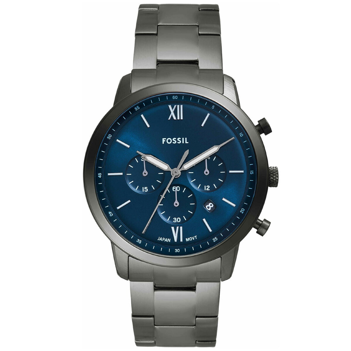 フォッシル FOSSIL 腕時計 メンズ NEUTRA クロノグラフ ガンメタル ステンレススチールウォッチ FS6111