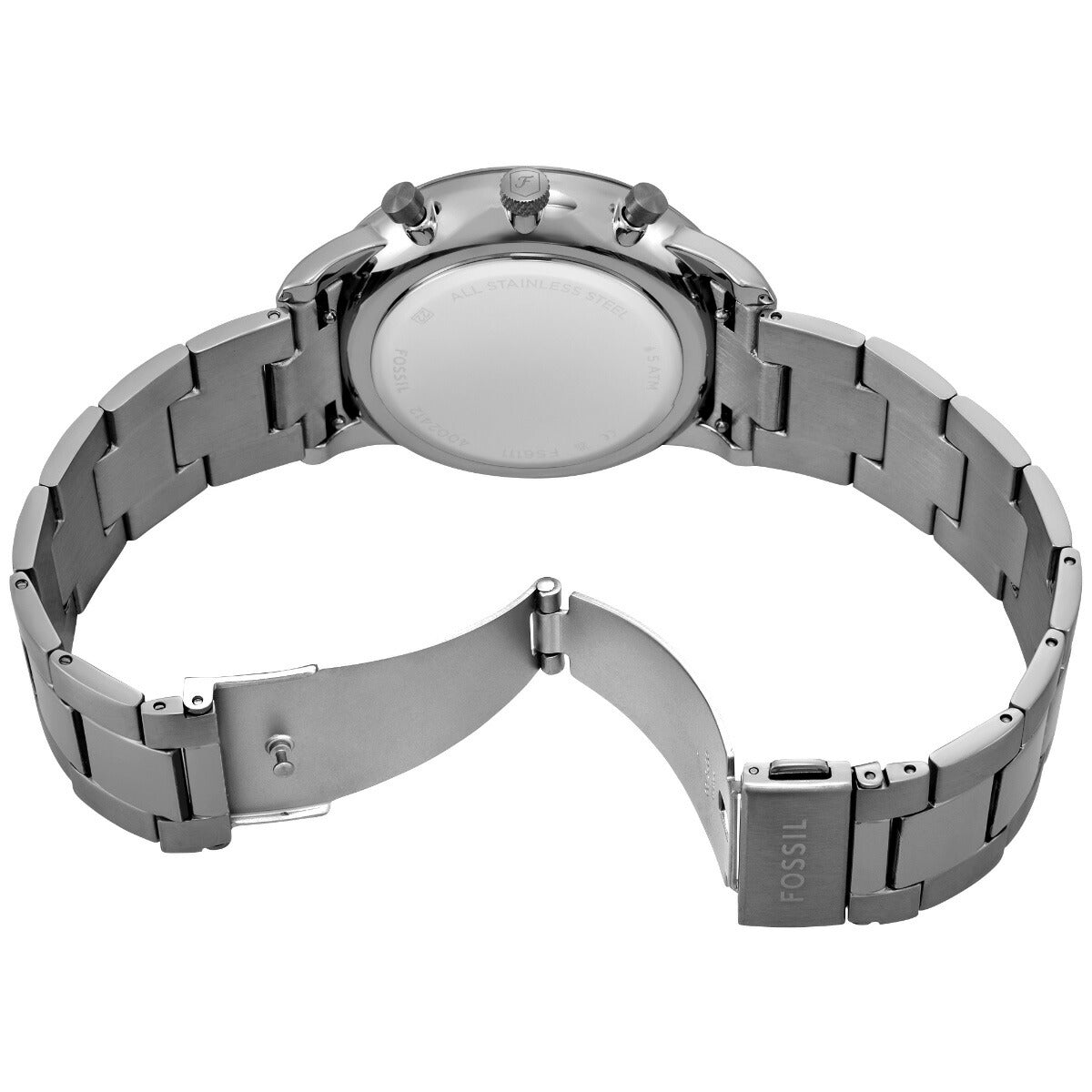 フォッシル FOSSIL 腕時計 メンズ NEUTRA クロノグラフ ガンメタル ステンレススチールウォッチ FS6111
