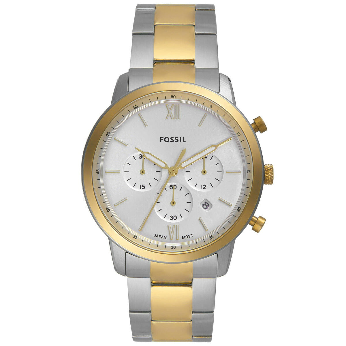 フォッシル FOSSIL 腕時計 メンズ NEUTRA クロノグラフ ツートーン ステンレススチールウォッチ FS6112