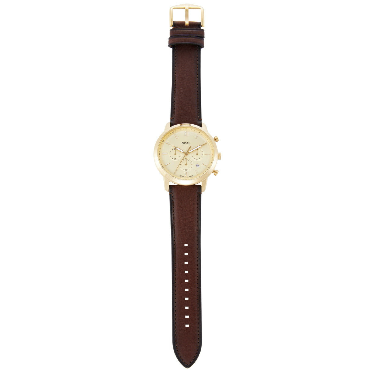 フォッシル FOSSIL 腕時計 メンズ NEUTRA クロノグラフ ゴールドトーン ステンレススチールウォッチ FS6113