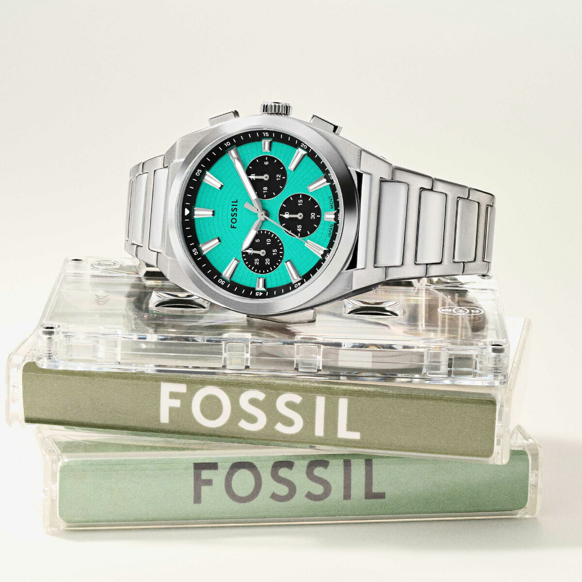 フォッシル FOSSIL 腕時計 メンズ EVERETT クロノグラフ ステンレススチールウォッチ FS6117【2025 新作】