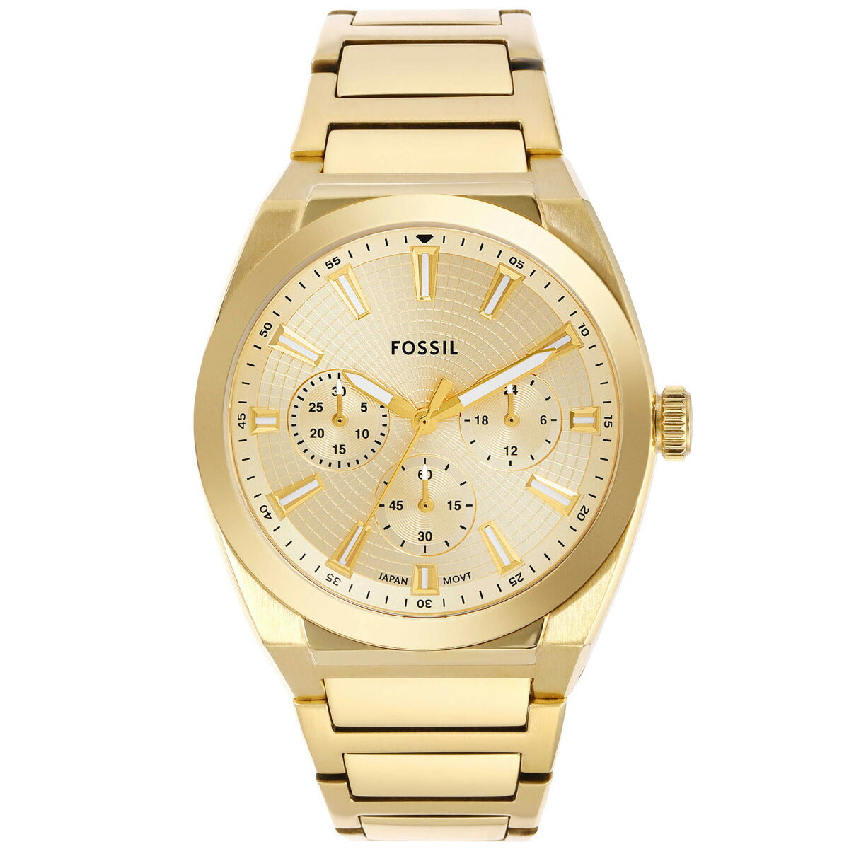 フォッシル FOSSIL 腕時計 メンズ EVERETT クロノグラフ ゴールドトーン ステンレススチールウォッチ FS6119【2025 新作】
