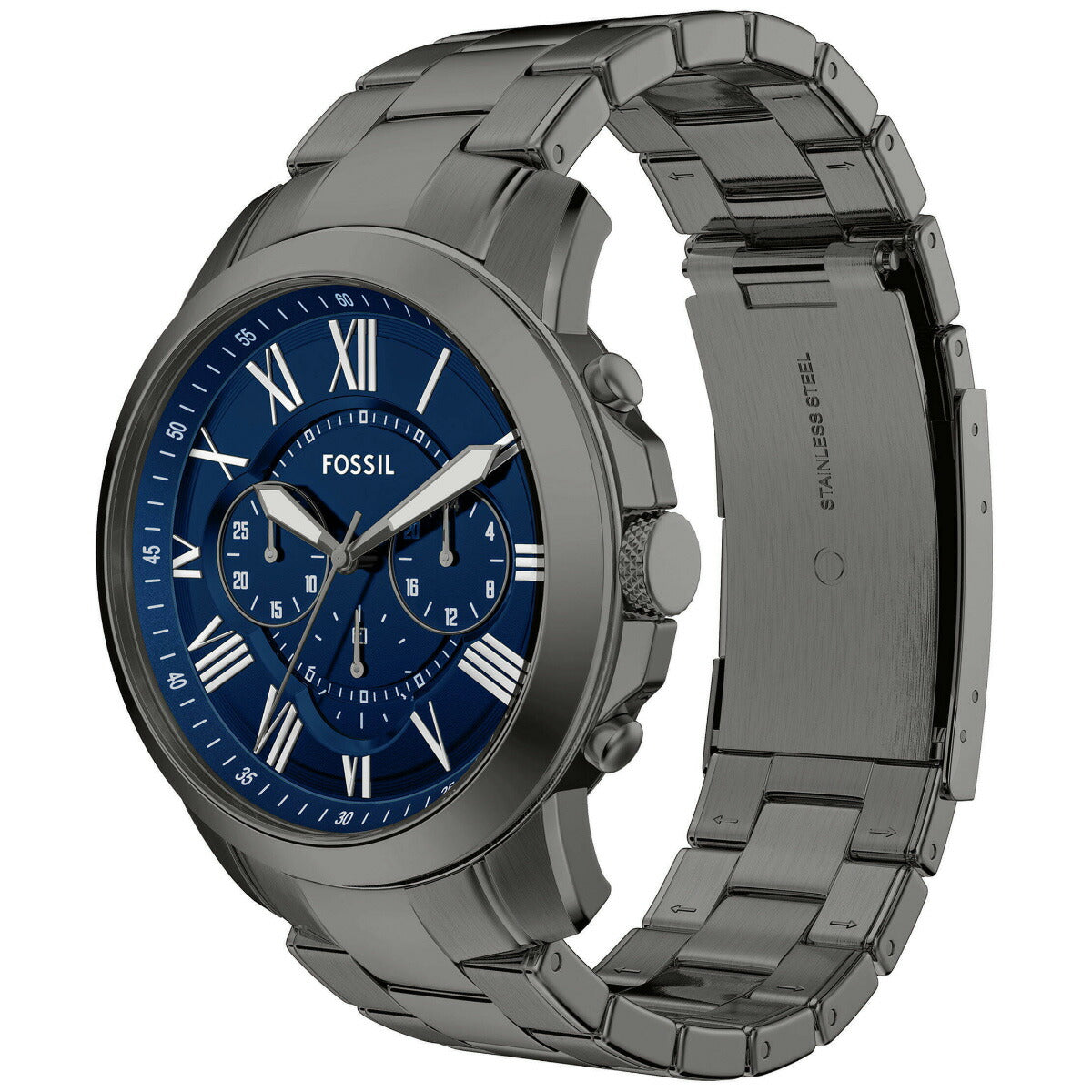 フォッシル FOSSIL 腕時計 メンズ GRANT クロノグラフ ガンメタル ステンレススチールウォッチ FS6133【2025 新作】